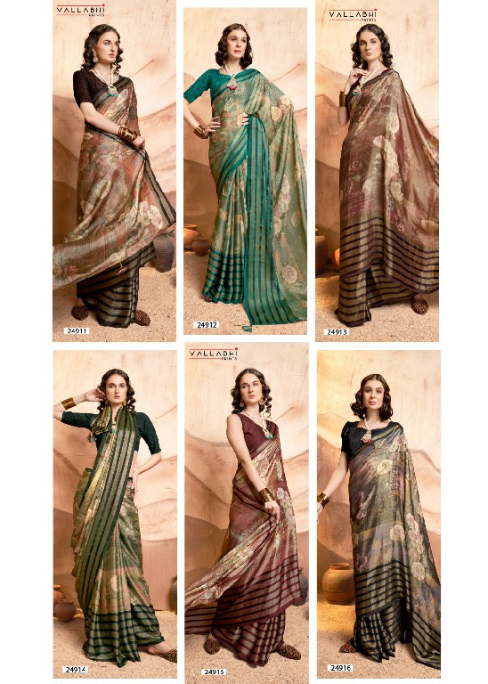 Vallabhi Devyosha Vol-2 Wholesale Brasso With Floral Print Sarees