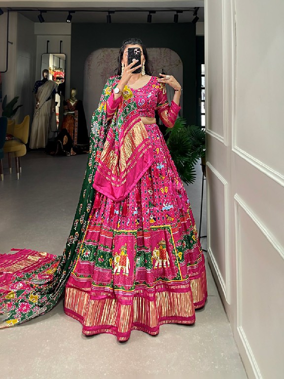 LNB 1644 Wholesale Gaji Silk perfection Lehengas