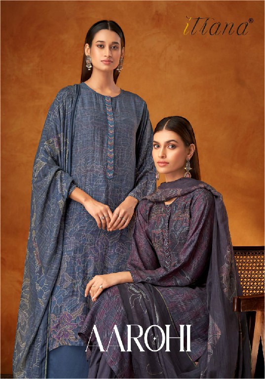 Itrana By Sahiba Aarohi Wholesale Muslin Silk With Hand Work Salwar Suits