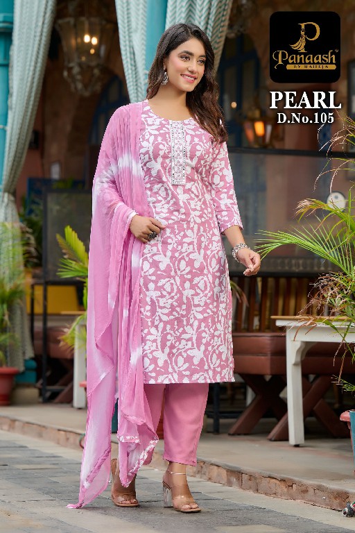 Panaash Pearl Wholesale Chiffon Dupatta Dress Material