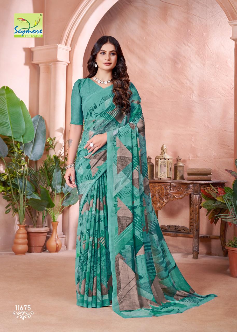 champa vol 12 by seymore print georgette fancy saree collection