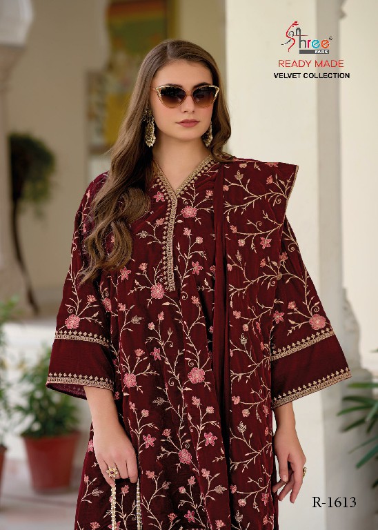 Shree Fabs R-1613 Wholesale Velvet Readymade Indian Pakistani Salwar Suits