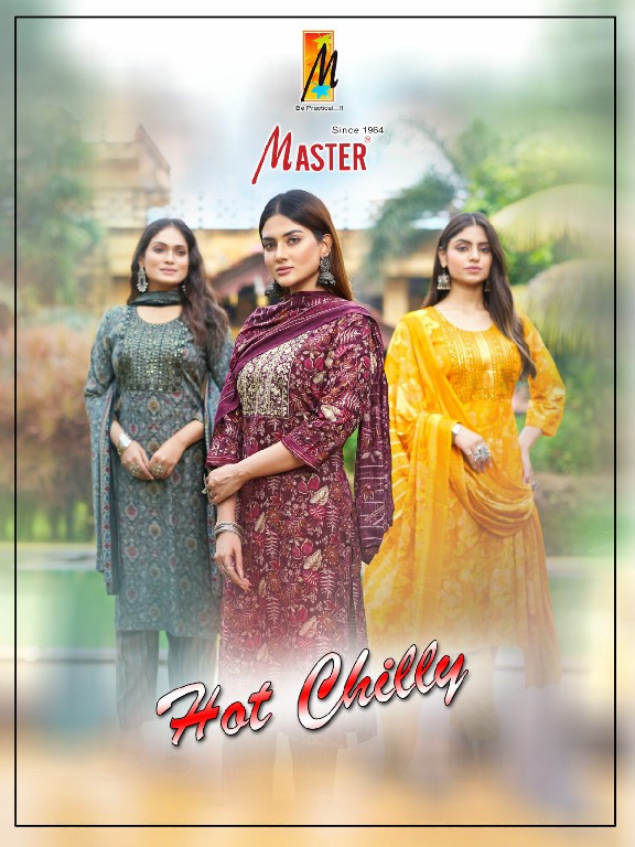 Master Hot Chilly Wholesale Capsule Print Kurti With Pant And Dupatta