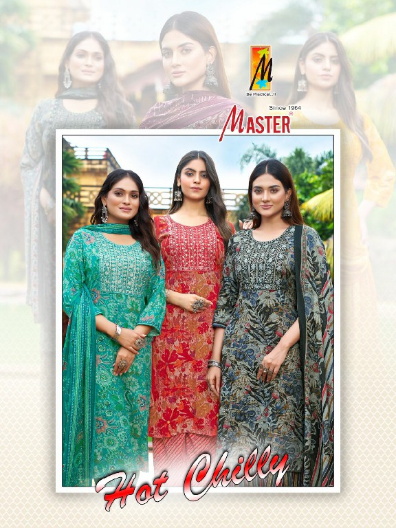 Master Hot Chilly Wholesale Capsule Print Kurti With Pant And Dupatta