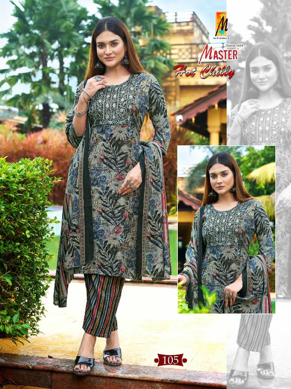 Master Hot Chilly Wholesale Capsule Print Kurti With Pant And Dupatta