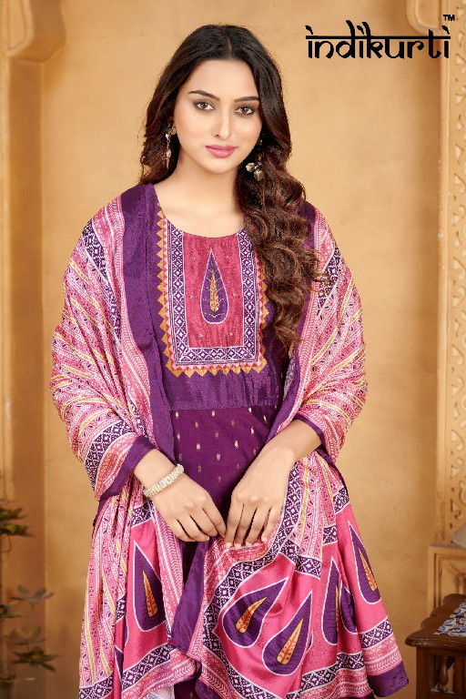 Indikurti Purvi Wholesale Moda Butti Kurti With Pant And Dupatta