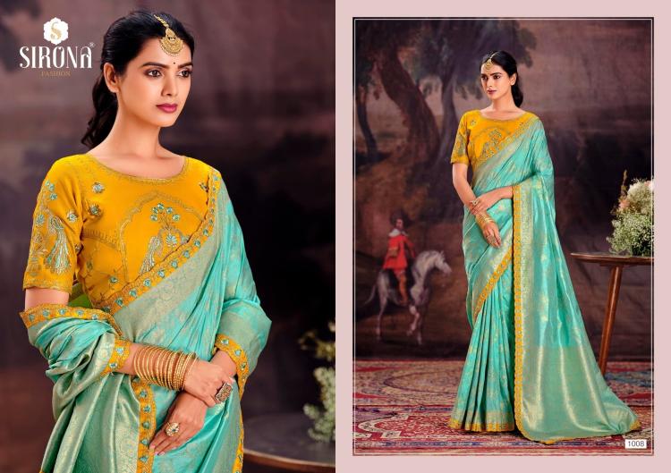 rubby silk by sirona fashion dola silk embroidery work saree exports