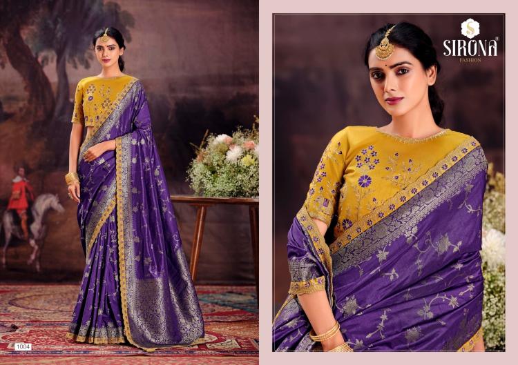 rubby silk by sirona fashion dola silk embroidery work saree exports