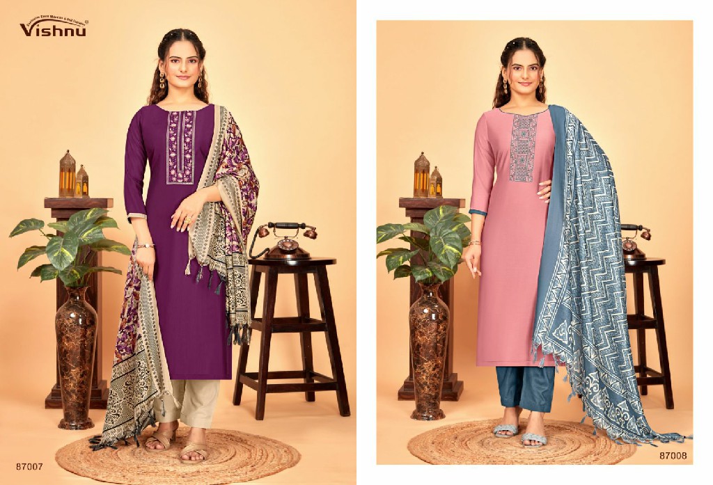 evanka vol 10 by vishnu stylish roman silk ladies suits online