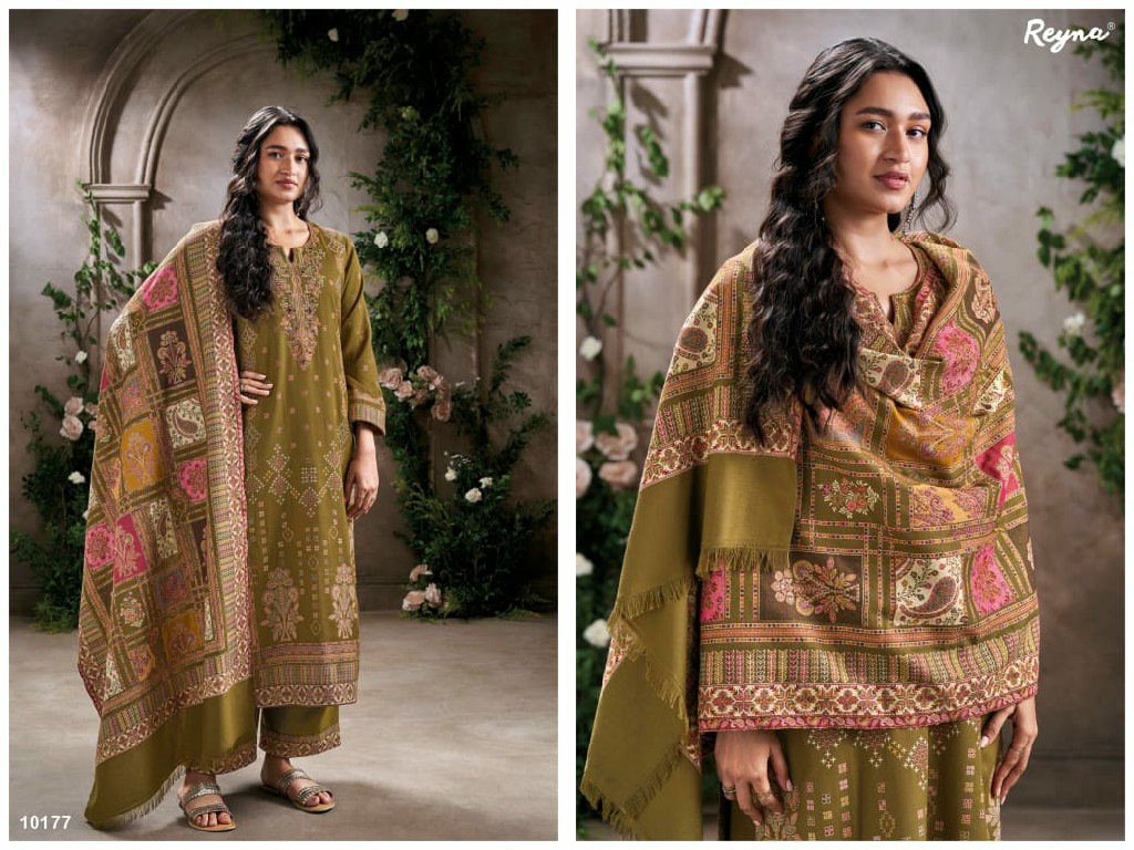 reyna ranika winter special designer pashmina ladies suits