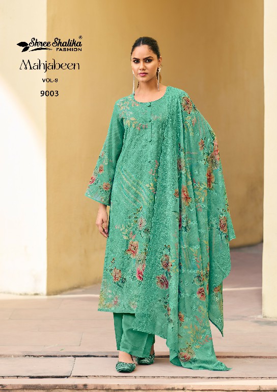 mahjabeen vol 9 by shree shalika cotton print pakistani suits