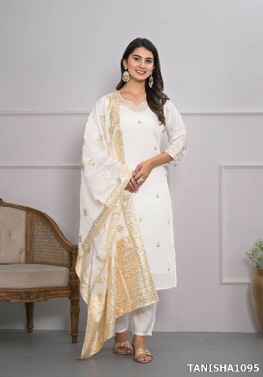 Tanisha Vol-15 Wholesale Viscose Silk Top With Pant And Dupatta