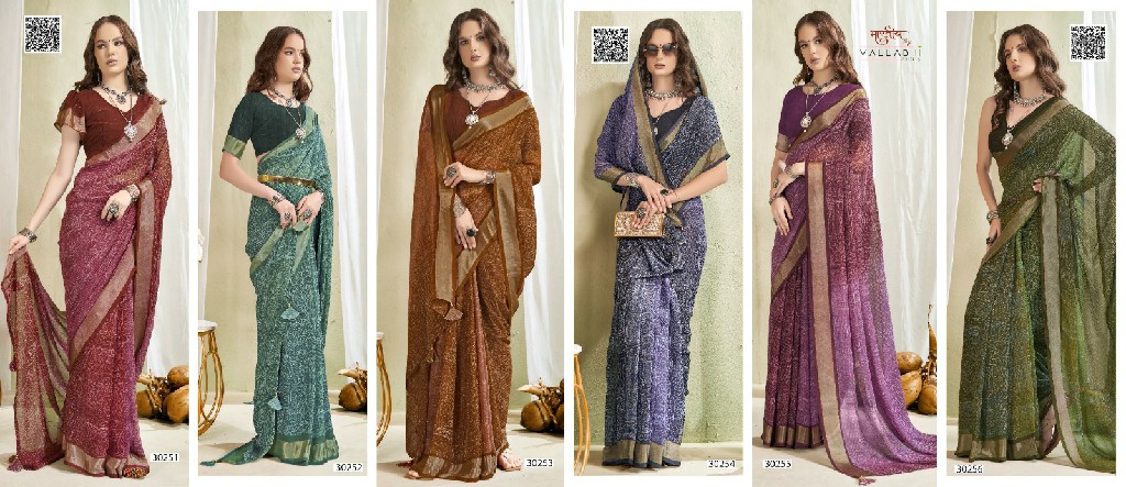 Vallabhi Siyaanshi Vol-2 Wholesale Linen Print Indian Sarees