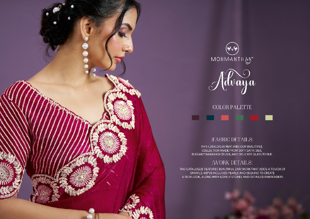 Mahotsav Mohmanthan Advaya 24800 Series Wholesale Designer Festive Wear Sarees Collection