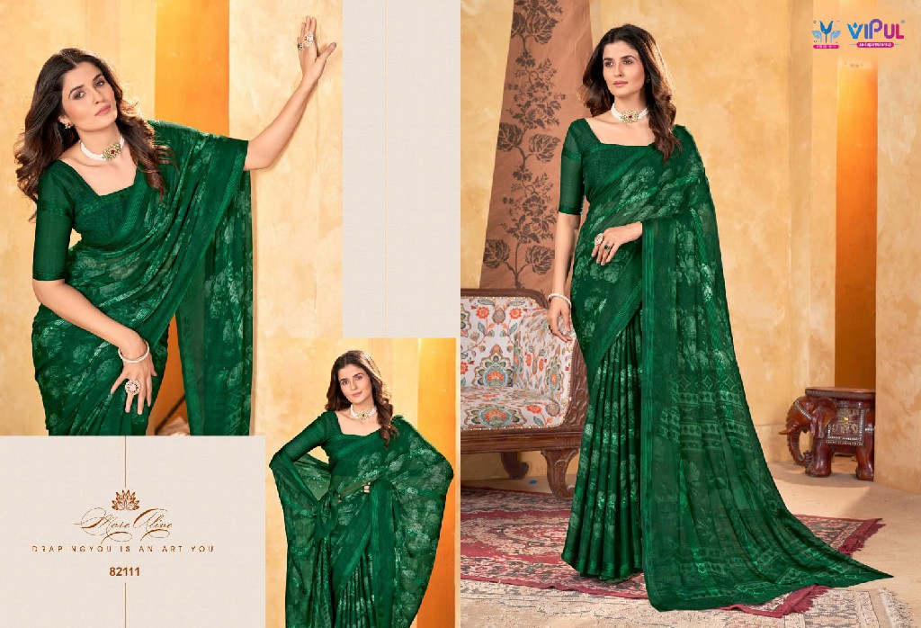 Vipul Madhvi Vol-2 Wholesale Shimer Chiffon Ethnic Sarees