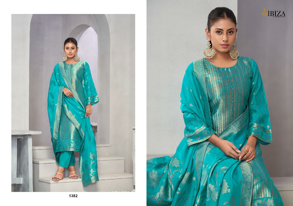 Ibiza Vihani Wholesale Pure Banglory Silk Jacquard Salwar Suits