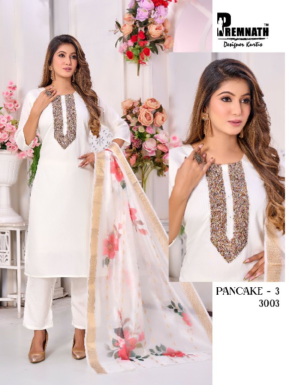 Premnath Pancake Vol-3 Wholesale Readymade 3 Piece Suits Combo