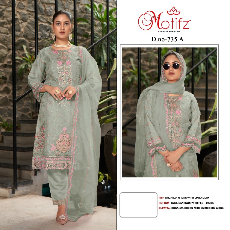 Motifz D.no 735 Wholesale Indian pakistani Concept Salwar Suits