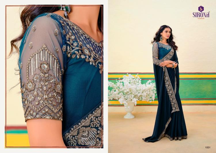 arisaa by sirona fashion georgette zari simmer designer saree online