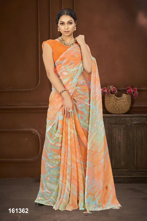 vallabhi prints kavyani georgette abstract print saree online