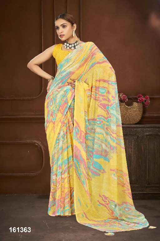 vallabhi prints kavyani georgette abstract print saree online