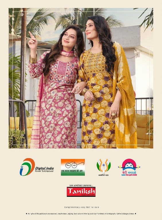 taniksh saba vol 7 rayon classic look readymade salwar suit