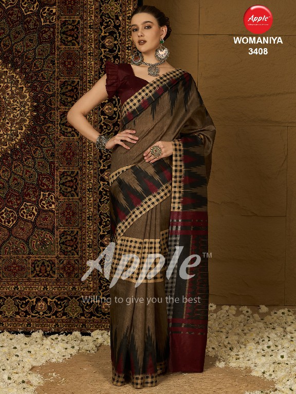 womaniya vol 34 by apple casual wear bhagalpuri saree