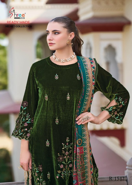 Shree Fabs R-1542 Wholesale Readymade Velvet Indian Pakistani Suits