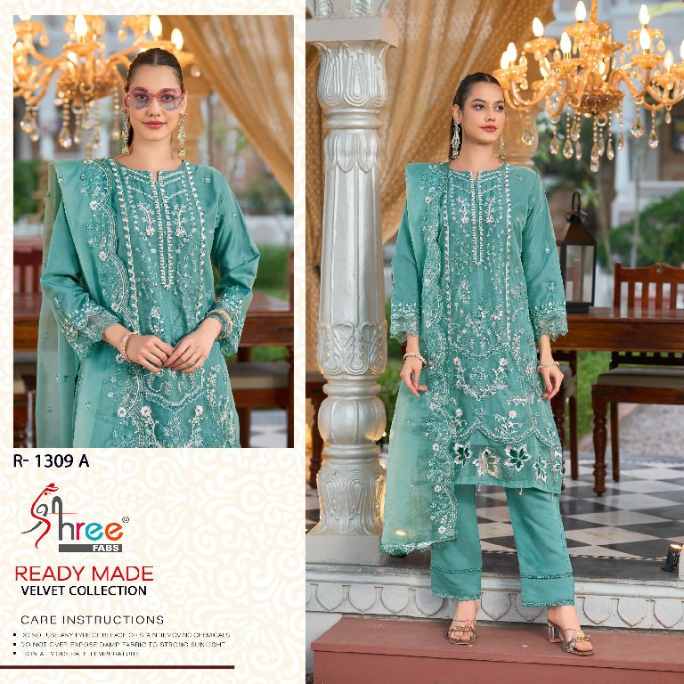 Shree Fabs R-1309 Wholesale Readymade Indian Pakistani Salwar Suits