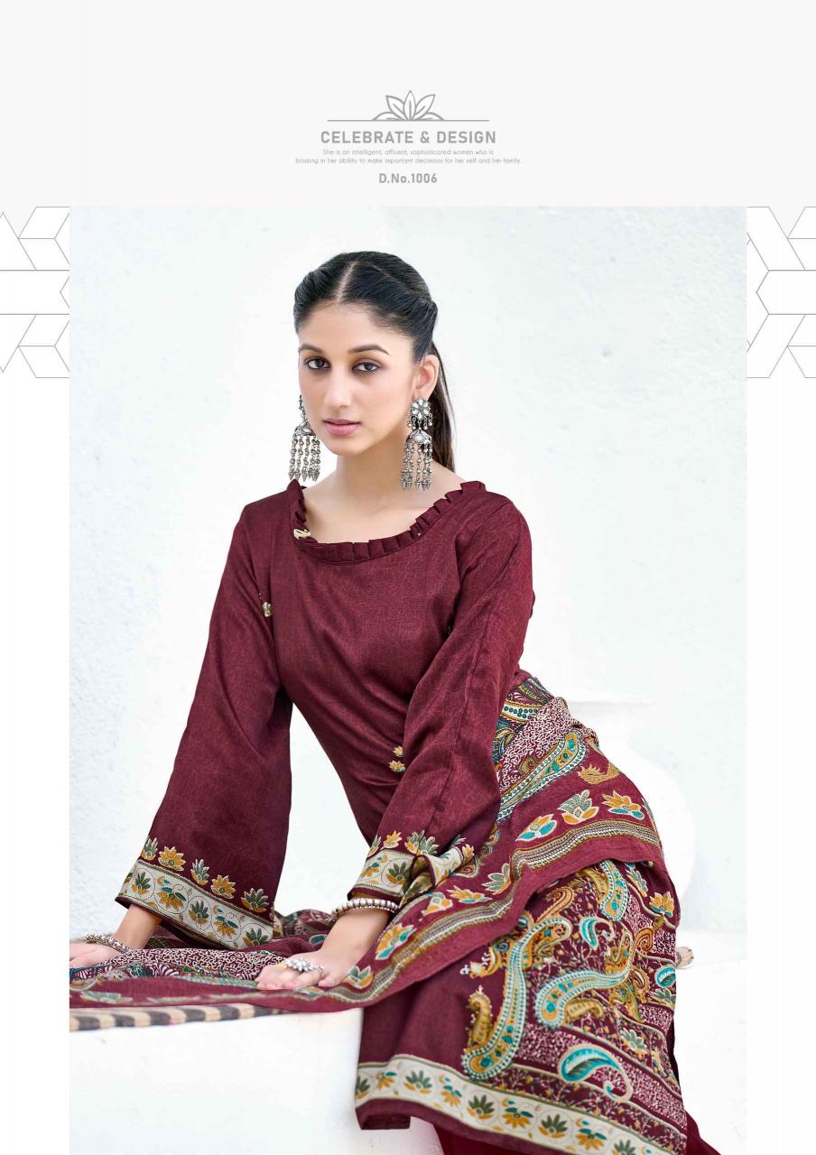 adira by roli moli creation pashmina winter collection suits