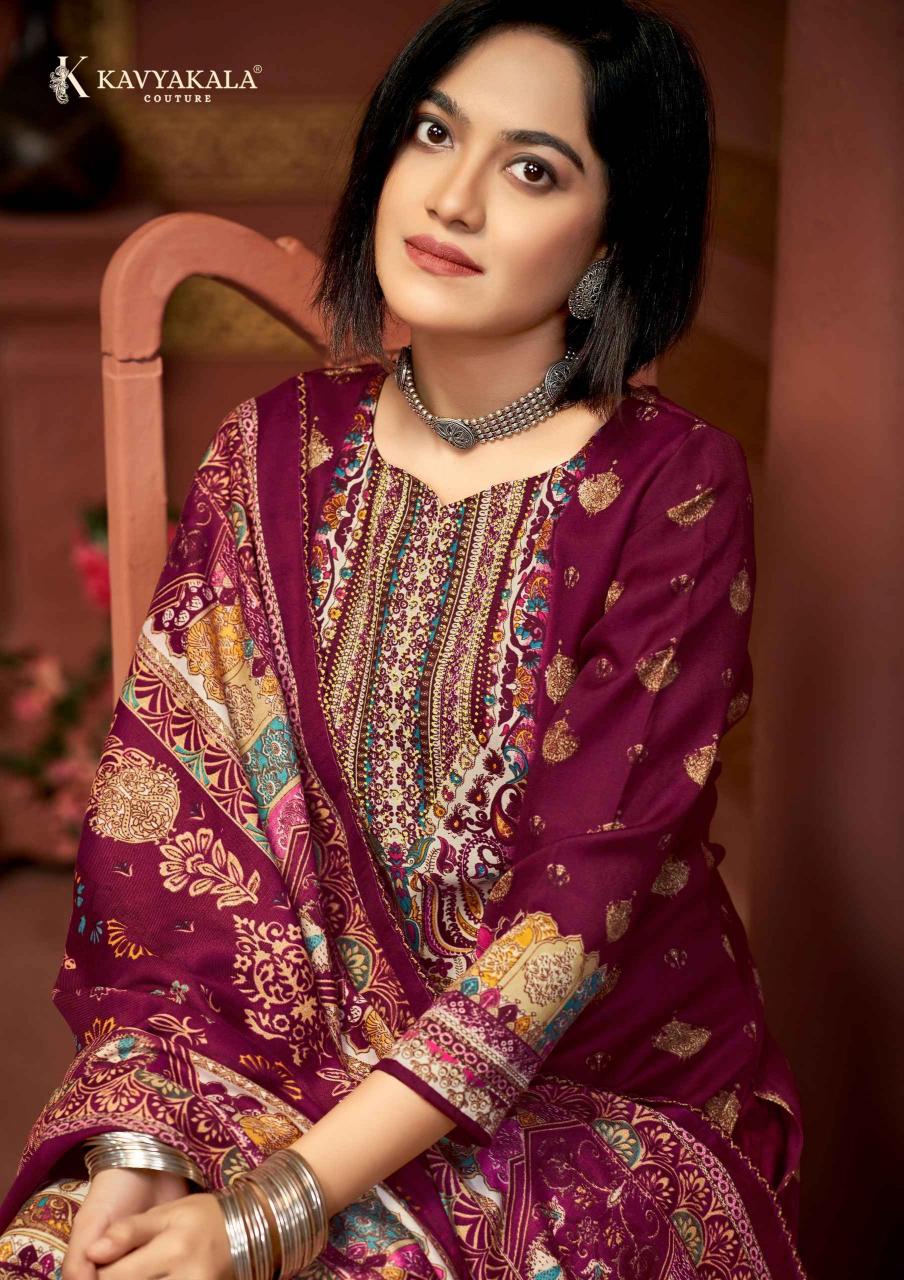 kavyakala cherry winter special pashmina print trendy ladies suits