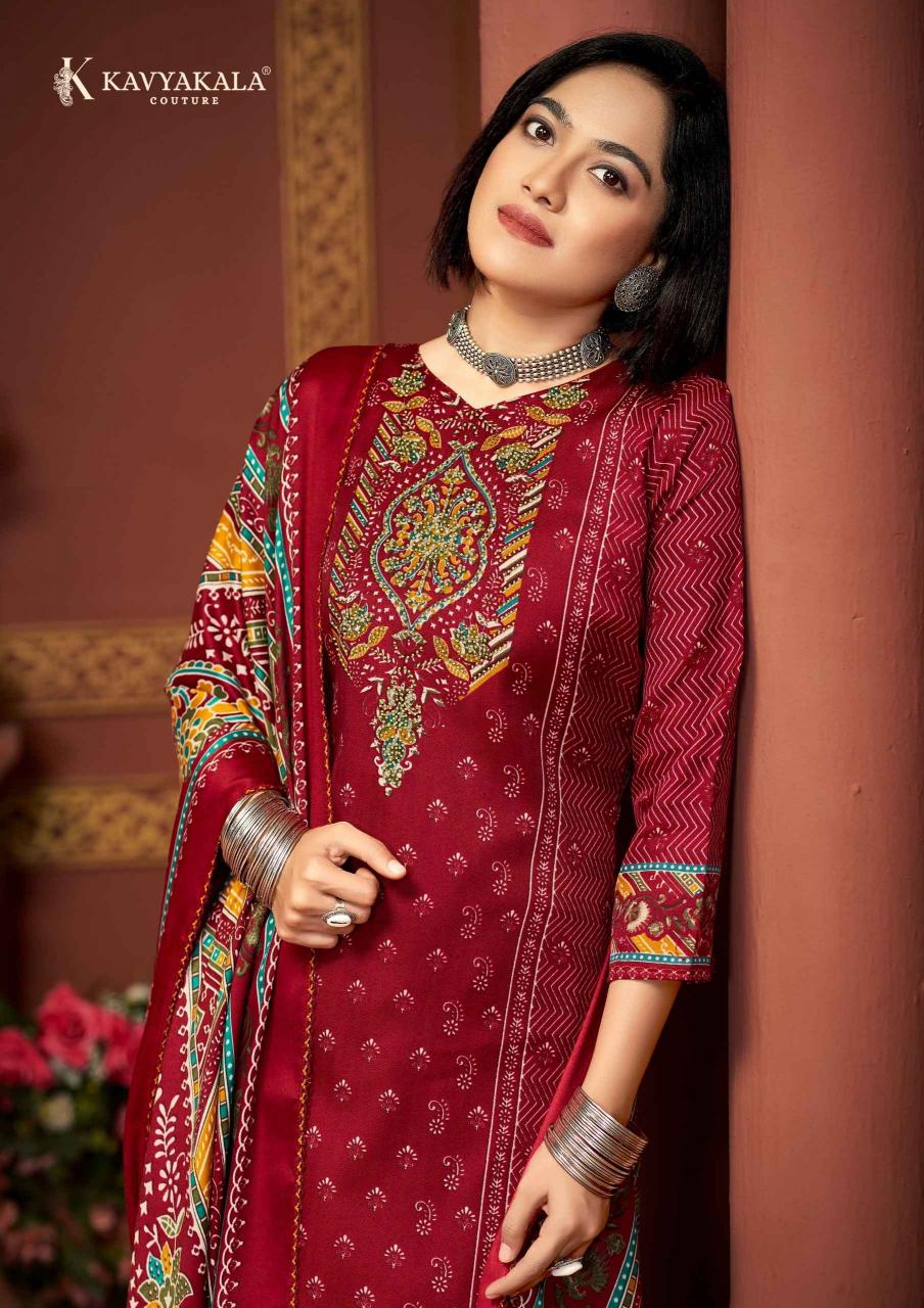 kavyakala cherry winter special pashmina print trendy ladies suits