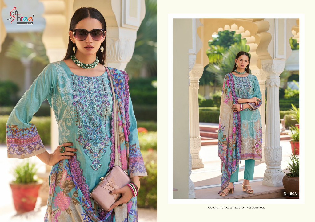 gujarish vol 15 by shree fabs digital print cotton pakistani suits