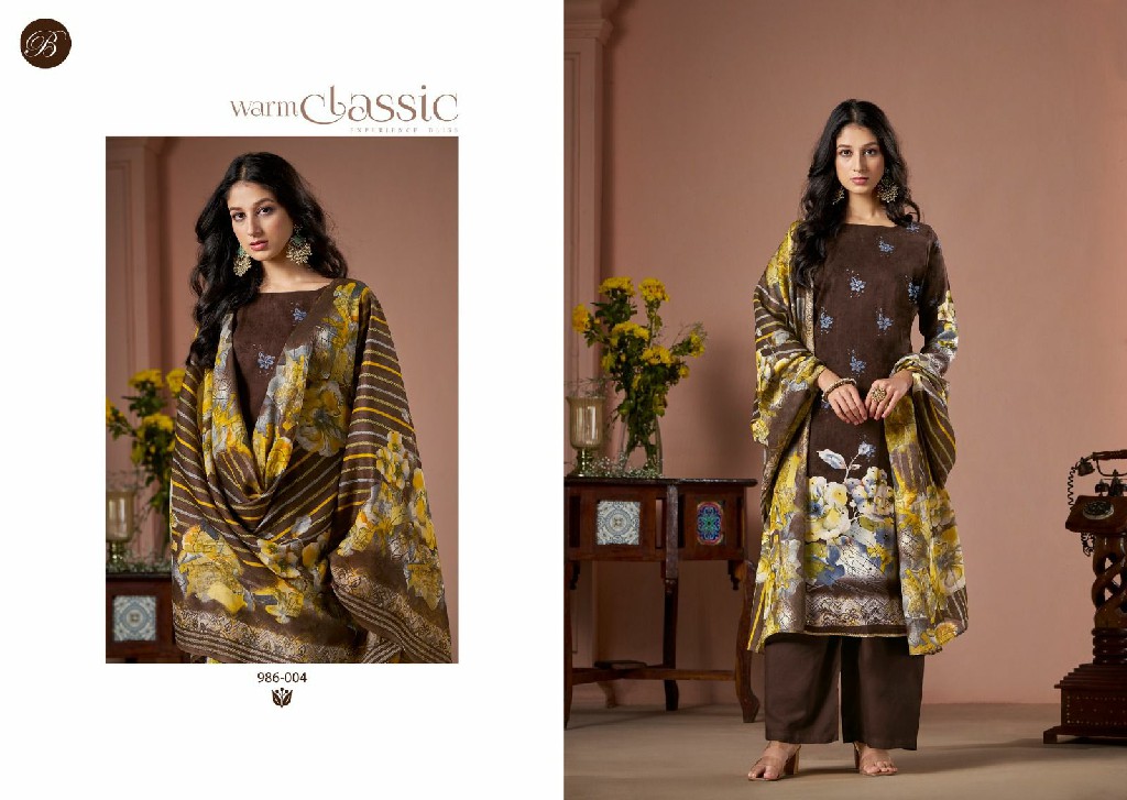 belliza designer sabaa viscose rayon stylish print 3pcs suits online