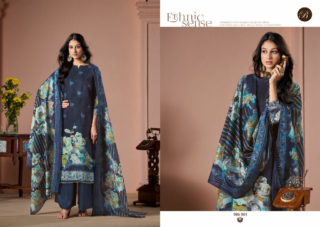 belliza designer sabaa viscose rayon stylish print 3pcs suits online
