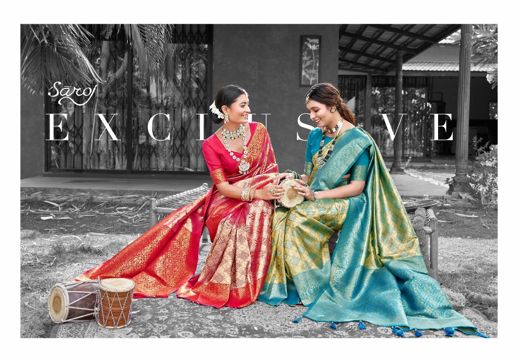 Saroj Kritigya Silk Vol-2 Wholesale Tissue Rich Pallu With Fancy Latkan Sarees