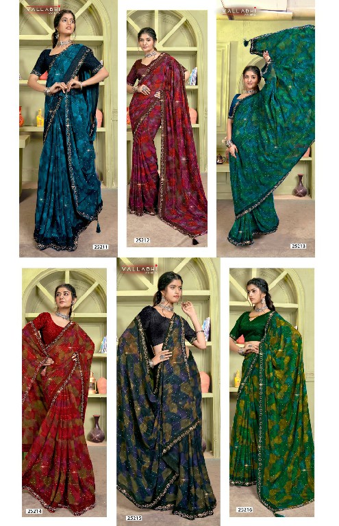 Vallabhi Florian Vol-9 Wholesale Brasso With Work Sarees