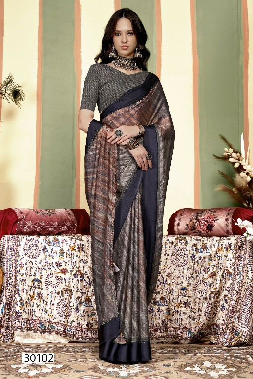 Vallabhi Nadiya Wholesale Brasso With Print Ethnic Sarees