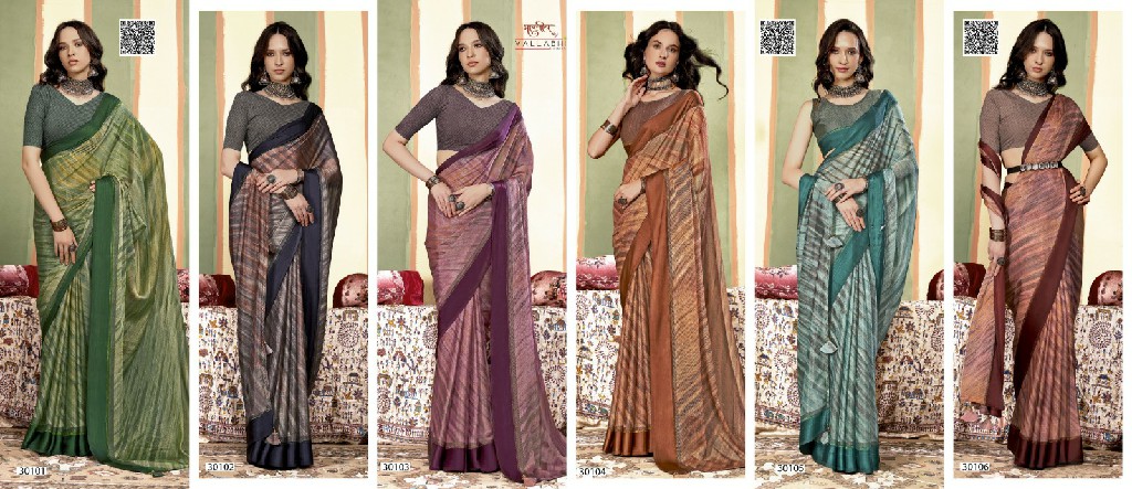 Vallabhi Nadiya Wholesale Brasso With Print Ethnic Sarees