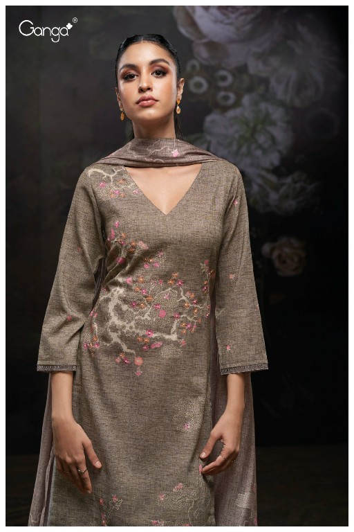 Ganga Areum S2965 Wholesale Embroidery And Hand Work Winter Suits