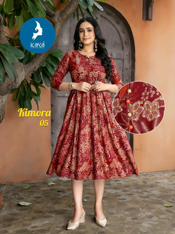 Kaya Kimora Wholesale Capsule Print Anarkali Tops