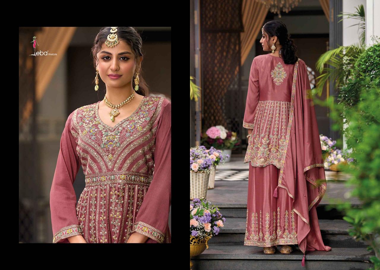 barbie vol 4 by eba lifestyle chinon embroidery readymade ladies suits