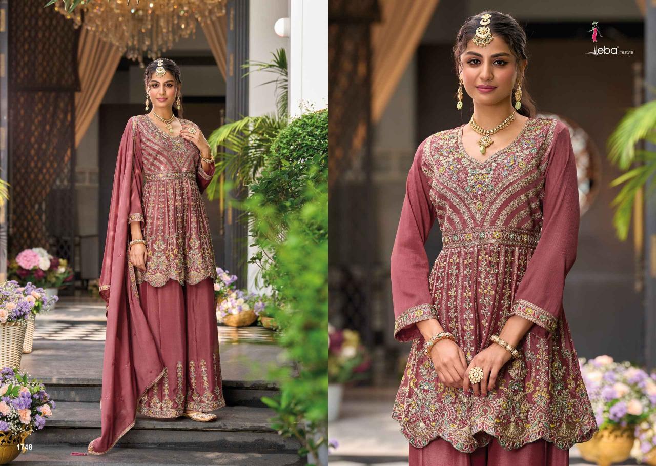 barbie vol 4 by eba lifestyle chinon embroidery readymade ladies suits