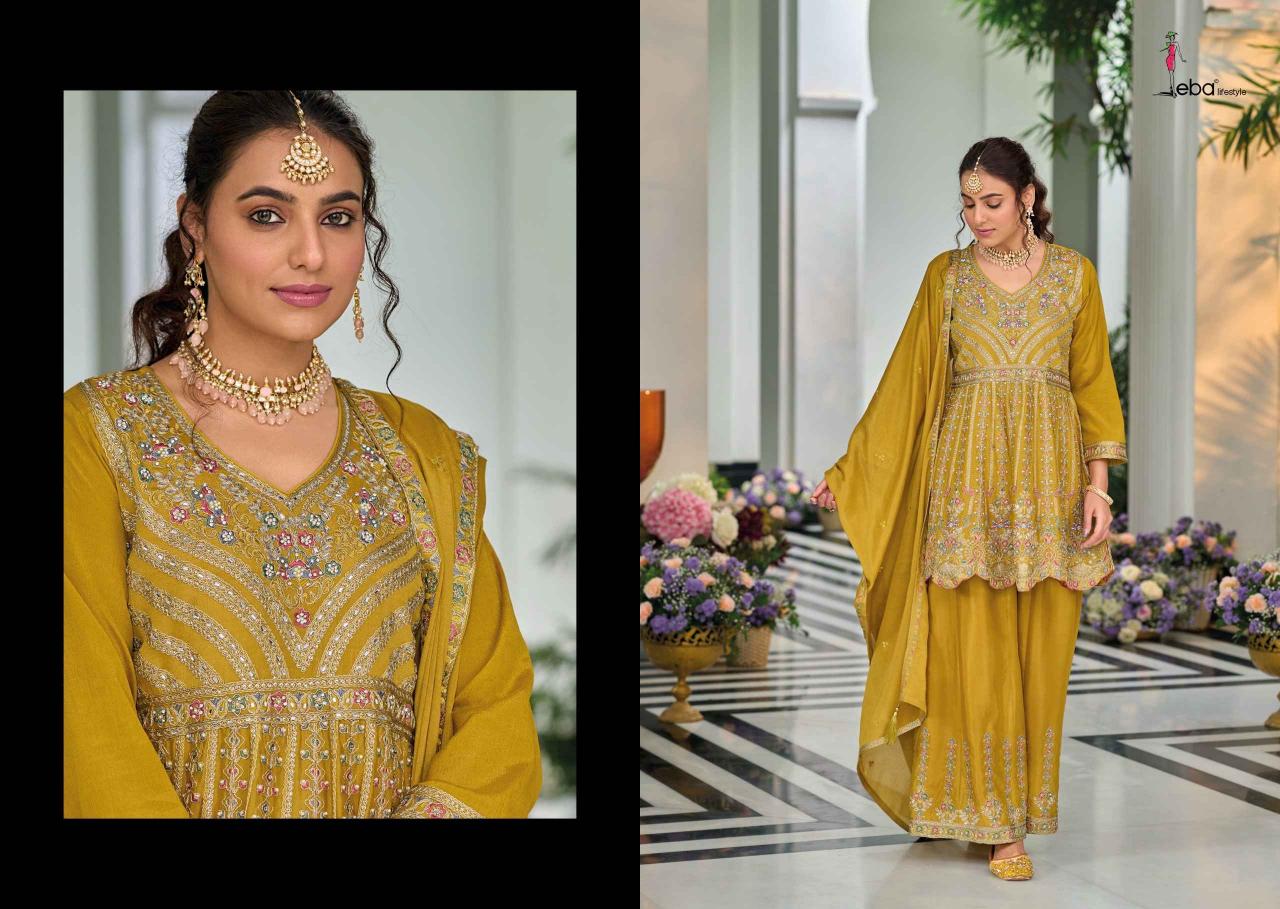 barbie vol 4 by eba lifestyle chinon embroidery readymade ladies suits