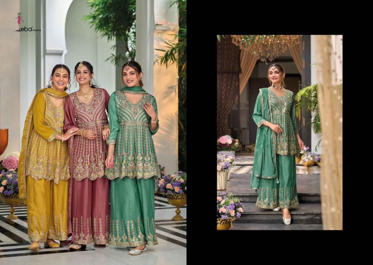 barbie vol 4 by eba lifestyle chinon embroidery readymade ladies suits