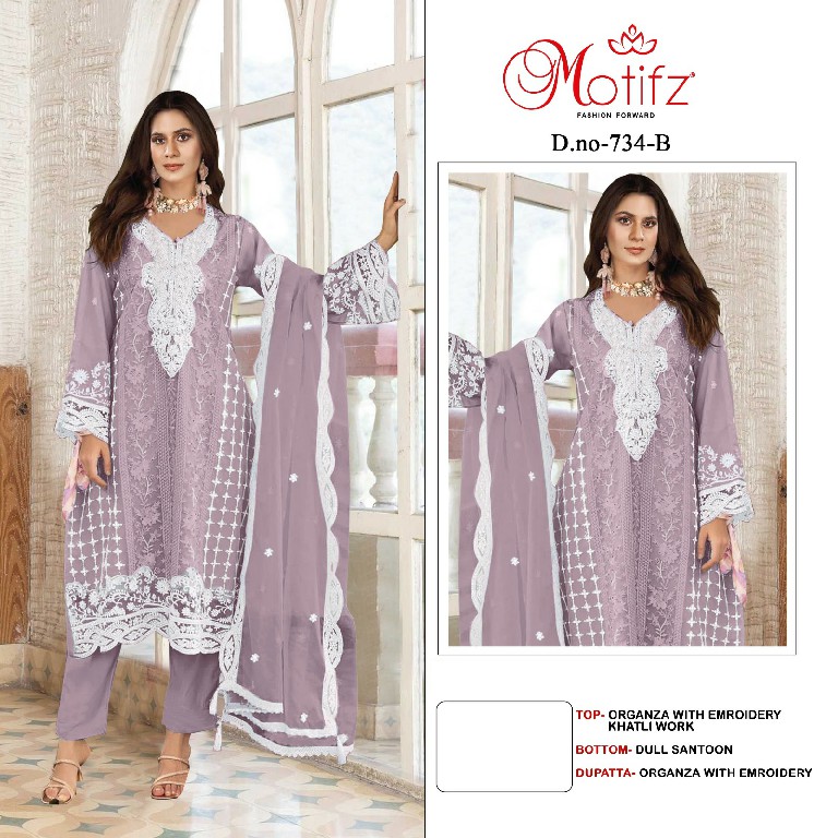 Motifz D.no 734 Wholesale Indian Pakistani Salwar Suits