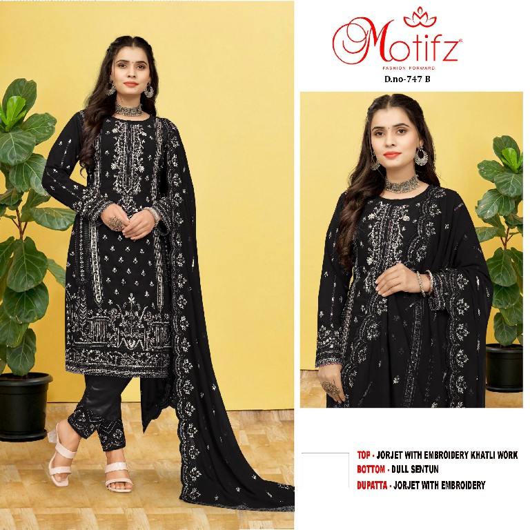 Motifz D.no 747 Wholesale Indian Pakistani Salwar Suits