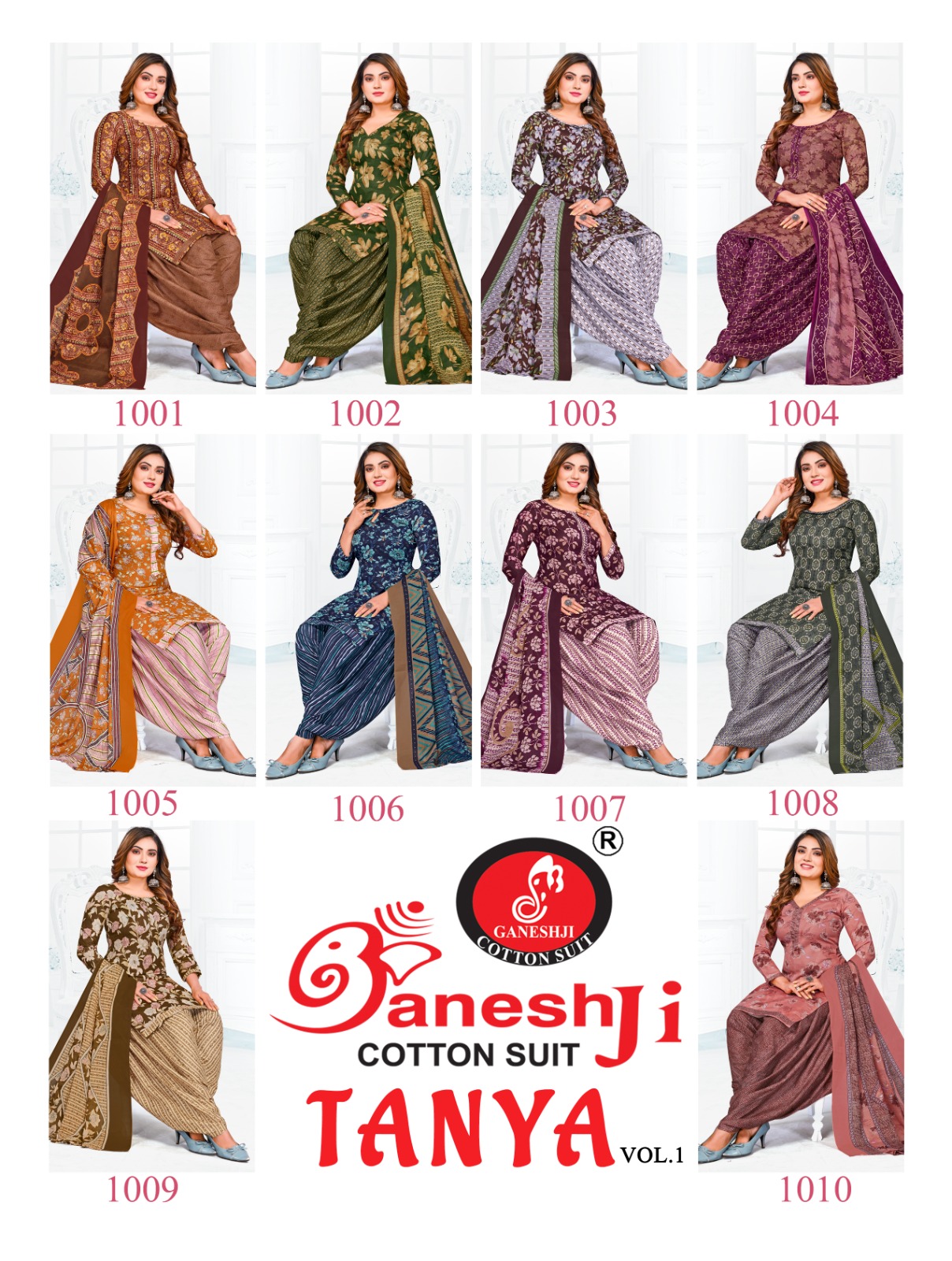 Ganeshji Tanya Vol-1 Wholesale Heavy Soft Cotton Dress Material