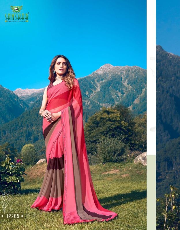 signature vol 20 by sanskar tex prints beautiful georgette saree