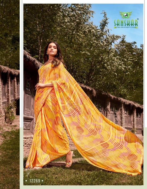 signature vol 20 by sanskar tex prints beautiful georgette saree